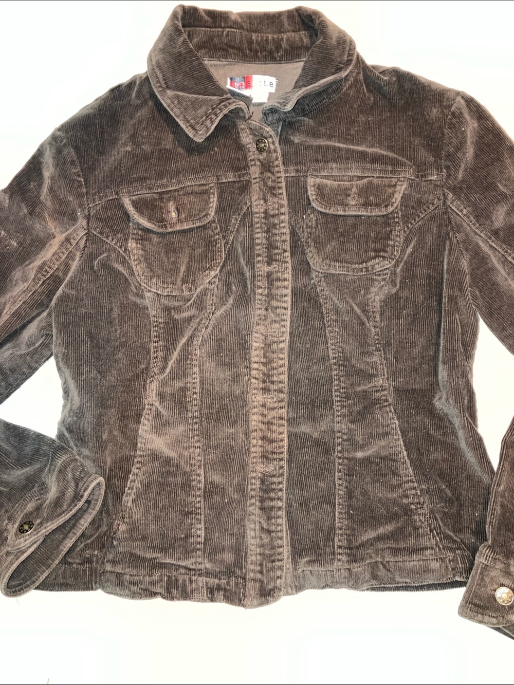Live a Little Brown Corduroy Jean Jacket